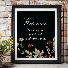 Sedona Garden Wedding Sign Poster