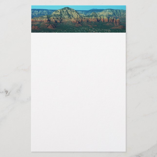 Sedona och Coffee Pot Rock från ovan Brevpapper (Framsida)