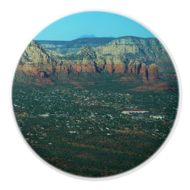 Sedona och Coffee Pot Rock från ovan Knopp (Framsidan)