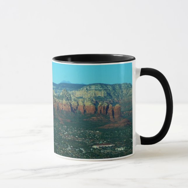 Sedona och Coffee Pot Rock från ovan Mugg (Höger)