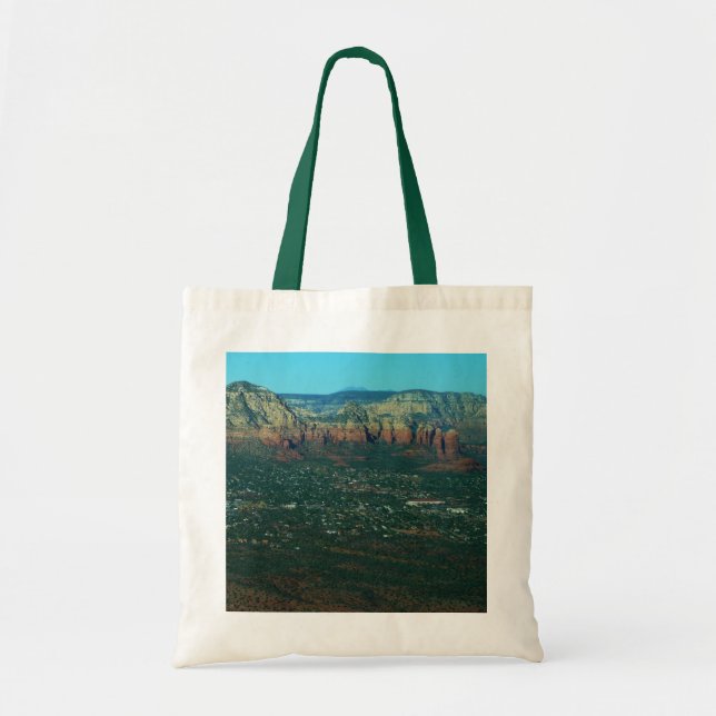 Sedona och Coffee Pot Rock från ovan Tygkasse (Framsidan)