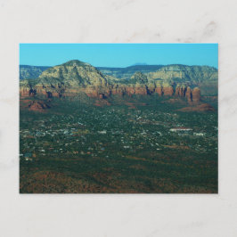 Sedona och Coffee Pot Rock från ovan Vykort