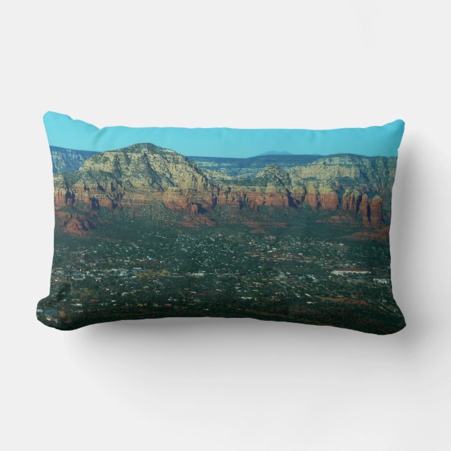 Sedona och Coffee Pot Sten från ovan Lumbarkudde (Framsida)