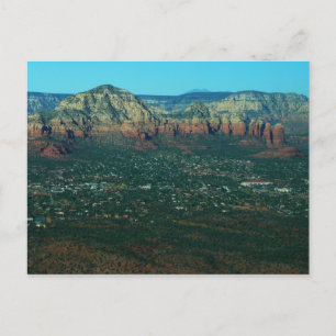 Sedona och Coffee Pot Sten från ovan Vykort