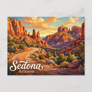 Sedona Red Rock Loop Road Arizona Vykort