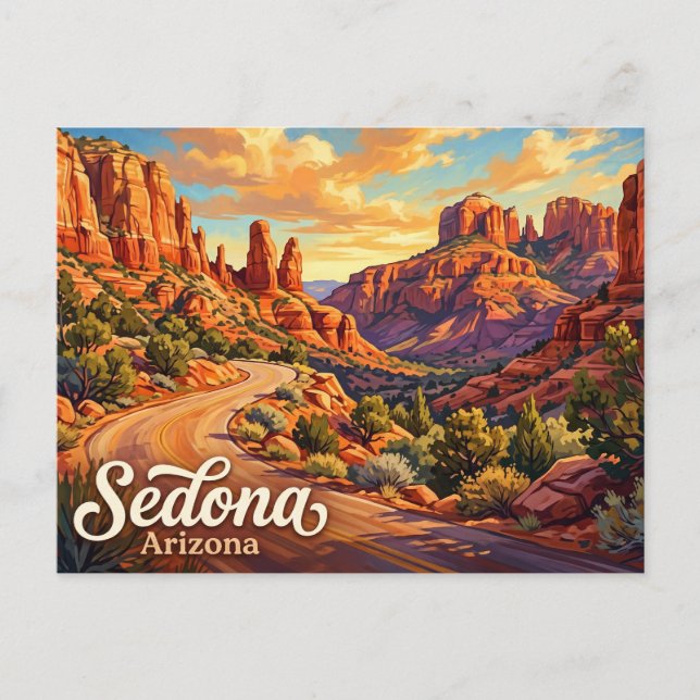 Sedona Red Rock Loop Road Arizona Vykort (Framsida)