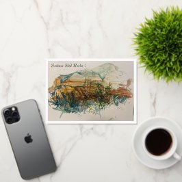 Sedona Red Sten Greeting Card