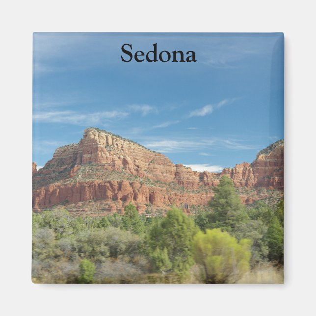 Sedona Red sten Magnet (Framsidan)