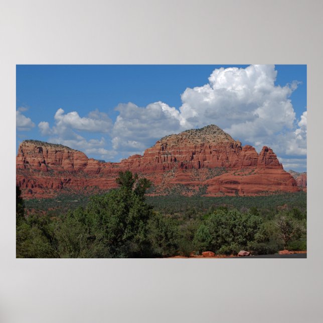 Sedona Red Sten Mountain 082 Poster (Framsidan)
