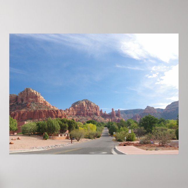 Sedona Red sten Poster (Framsidan)