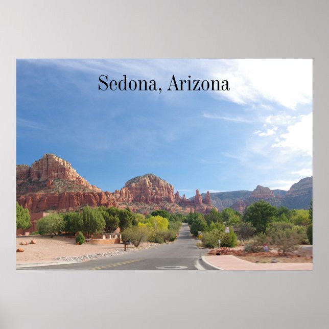 Sedona Red sten Poster (Framsidan)