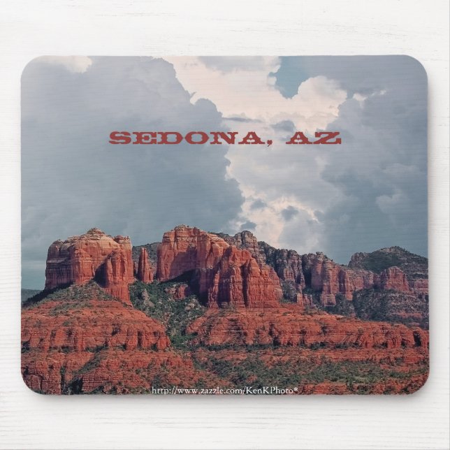 Sedona röd sten Mousepad Musmatta (Framsidan)