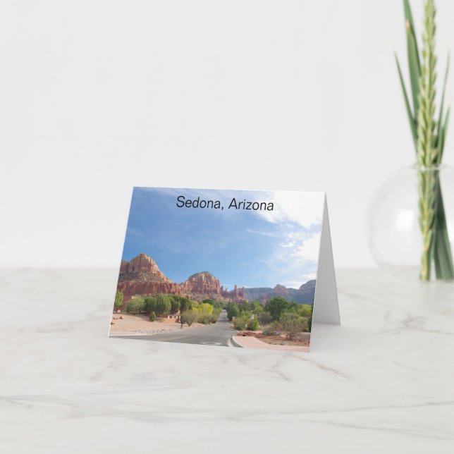 Sedona röda klippor kort (Framsida)