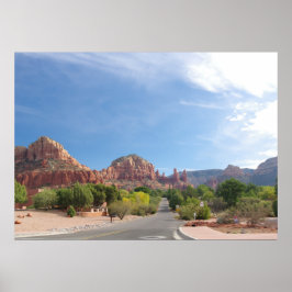 Sedona röda klippor poster