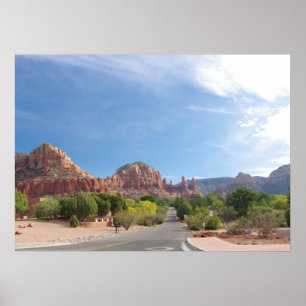 Sedona röda klippor poster