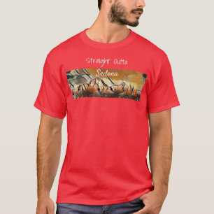 Sedona Skyline Red Sten Älskare Art T Shirt