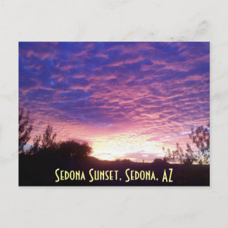Sedona Sunset, Sedona, AZ Vykort