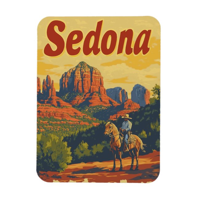 Sedona vintage magnet (Vertikal)