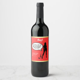 Seduce Him with Custom Wine Labels! Vinflaska Etikett