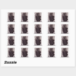 Seduction At A Simple Glance 3.8cm Glossy Stickers Fyrkantigt Klistermärke