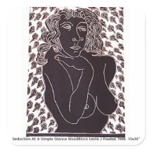 Seduction At A Simple Glance 3.8cm Glossy Stickers