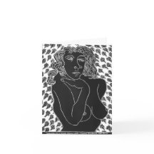 Seduction At A Simple Glance Folded Greeting Card