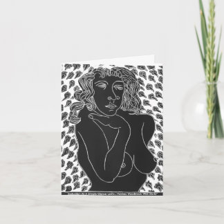 Seduction At A Simple Glance Folded Greeting Card Kort