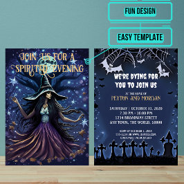 Seductive Witch Halloween fest Inbjudningar