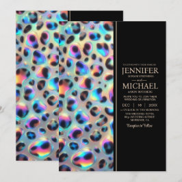 SEE BACK All-In-One Exotic Posh Wedding Invitation Inbjudningar