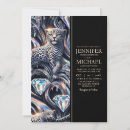 SEE BACK All-In-One Exotic Posh Wedding Invitation Inbjudningar