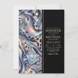 SEE BACK All-In-One Exotic Posh Wedding Invitation Inbjudningar