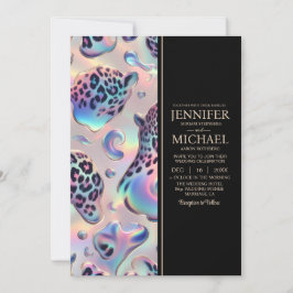 SEE BACK All-In-One Exotic Posh Wedding Invitation Inbjudningar