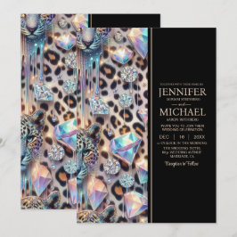 SEE BACK All-In-One Exotic Posh Wedding Invitation Inbjudningar