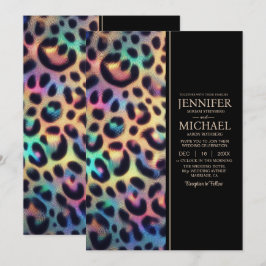 SEE BACK All-In-One Exotic Posh Wedding Invitation Inbjudningar