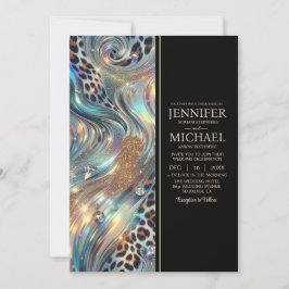 SEE BACK All-In-One Exotic Posh Wedding Invitation Inbjudningar