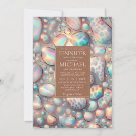 SEE BACK All-In-One Exotic Posh Wedding Invitation Inbjudningar