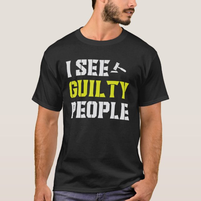 See Guilty People Correctional Officer T Shirt (Framsida)