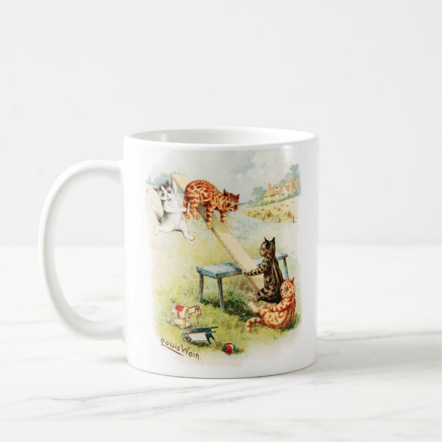 See-Saw Cats Louis Wain Kaffemugg (Vänster)