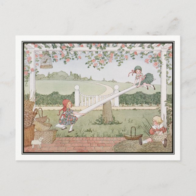 See-Saw, Marjorie Daw av H. Willebeek Le Mair Vykort (Framsida)