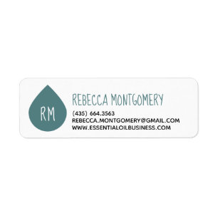 Seeals Essential Oil Drop Product Business Returadress Etikett