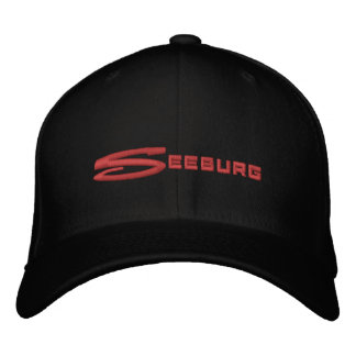 Seeburg Red Logotyp Black Cap Broderad Keps