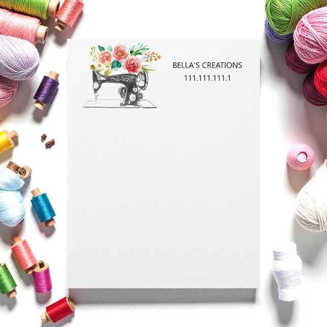 Seed Maskin Blommigt Business Letterhead Brevhuvud (Skapare uppladdad)