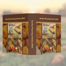 Seed Packet Catalog Brown Vintage Farming med Titl