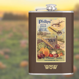 Seed Packet Catalog Brown Vintage Farming Monogram Fickplunta