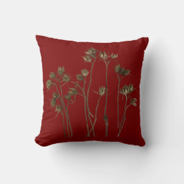 Seed Pods on a Throw Pillow Kudde
