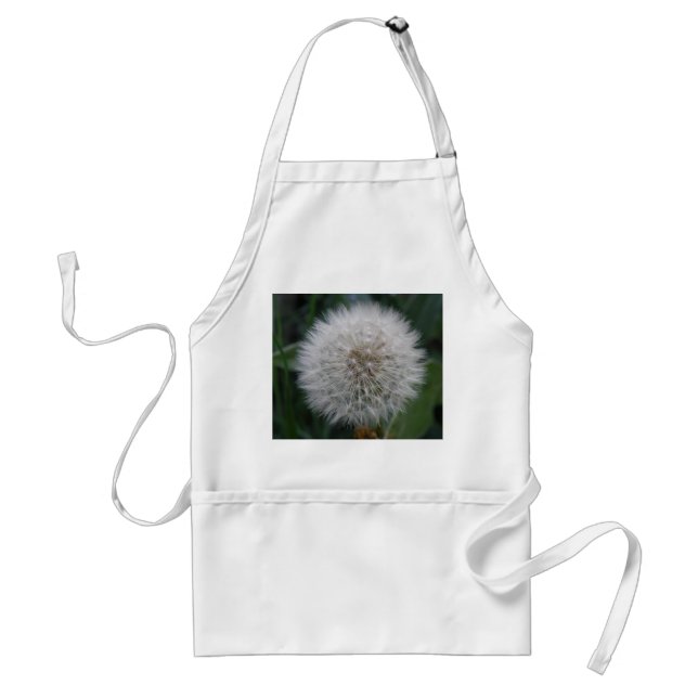 Seeding Dandelion Flower Apron Förkläde (Framsidan)