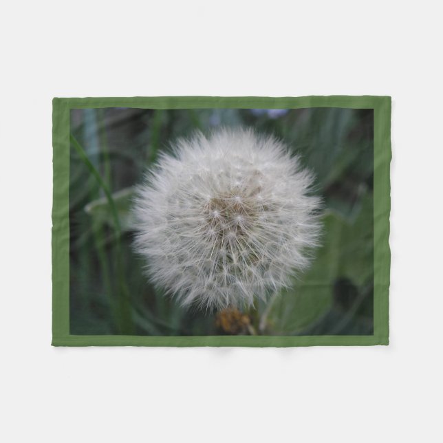 Seeding Dandelion Flower Fleece Blanket (Framsidan (Horisontell))