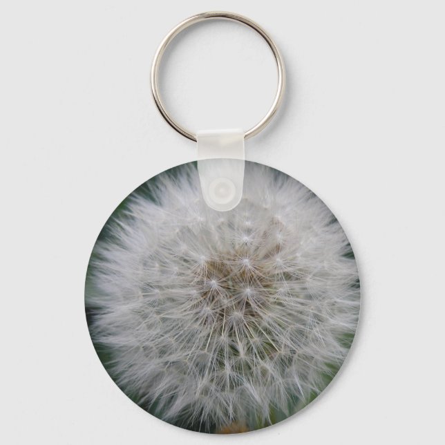 Seeding Dandelion Flower Keychain Nyckelring (Framsida)