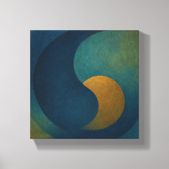 "Seeds of Stillness" Abstract Canvastryck (Framsida)