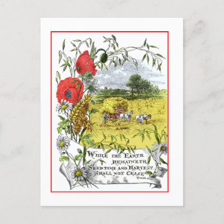 Seedtime- och Harvest Postcard Vykort